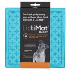 4DOGS Lickimat Buddy Deluxe/Tuff Křížek Tvrdý Tyrkysový