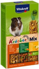 Vitakraft Vitakraft Kracker 3Ks Morče Mix - Med/Zelenina/Citron 168G [25226