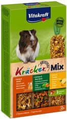 Vitakraft Vitakraft Kracker 3Ks Morče Mix - Med/Zelenina/Citron 168G [25226