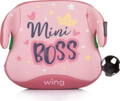 Chipolino Podsedák Wing i-Size 125-150cm Isofix, Pink Mini BOSS