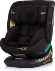 Chipolino Autosedačka Supreme i-Size 40-150cm Isofix 360, Obsidian