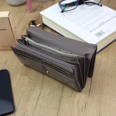 Gregorio Luxusní dámská kožená peněženka Sandro, šedá