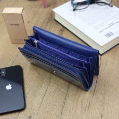 Gregorio Luxusní dámská kožená peněženka Sandro, modrá