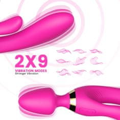 PRETTY LOVE Masážní Hůlka Vibrátor Králík 9 Režimů 23 Cm Sex