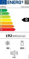 Gorenje Kombinovaná chladnička ONRK619DBK