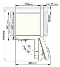 Gorenje Kombinovaná chladnička ONRK619DBK