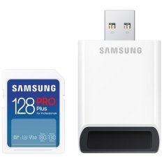 Samsung Paměťová karta PRO Plus SDXC 128GB + USB adaptér