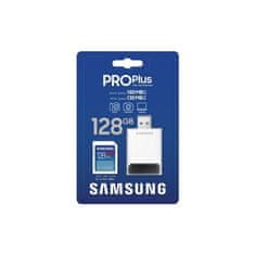 Samsung Paměťová karta PRO Plus SDXC 128GB + USB adaptér