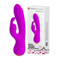 PRETTY LOVE Vibrátor S Masérem Klitorisu 17Cm Usb 12Režimů