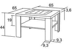 BRADOP Konferenční stůl ALOIS 65×65