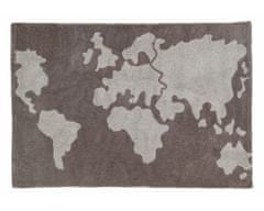 Lorena Canals AKCE: 140x200 cm Přírodní koberec, ručně tkaný World Map 140x200