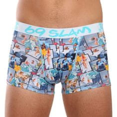 69 SLAM Pánské boxerky Hip SUMMER YACHT (MSYSYH-PO) - velikost XL