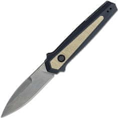 Kershaw K-7950 LAUNCH 15 automatický kapesní nůž 8,9 cm, Blackwash, černo-hnědá, hliník, Micarta