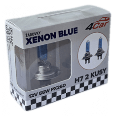 4Car Žárovky H7 55W PX26D 12V xenon blue