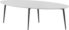 KONDELA Konferenční stolek, bílá/černá, SANAM