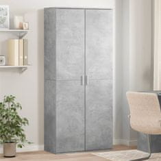 shumee Skříň highboard betonově šedá 80 x 35 x 180 cm kompozitní dřevo