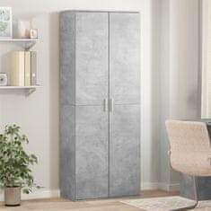 shumee Skříň highboard betonově šedá 70 x 35 x 180 cm kompozitní dřevo