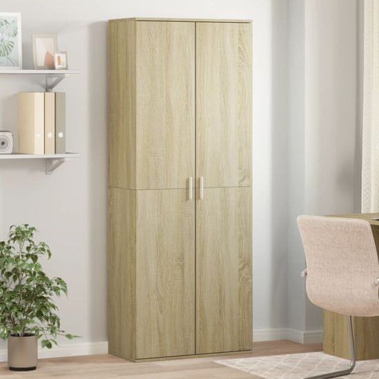 shumee Skříň highboard dub sonoma 70 x 35 x 180 cm kompozitní dřevo