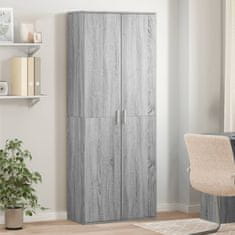 shumee Skříň highboard šedá sonoma 70 x 35 x 180 cm kompozitní dřevo