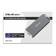 Qoltec Hliníkový Kryt SSD M.2 USB-C | 2TB | 10Gb/s