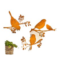 Weltbild Weltbild Nástěnné dekorace Ptáčci, sada 3 ks