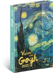 Grooters NOTIQUE Týdenní magnetický diář Vincent van Gogh 2025, 11 x 16 cm