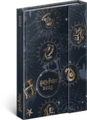 Grooters NOTIQUE Týdenní magnetický diář Harry Potter 2025, 11 x 16 cm