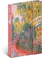 Grooters NOTIQUE Týdenní magnetický diář Claude Monet 2025, 11 x 16 cm