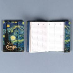 Grooters NOTIQUE Týdenní magnetický diář Vincent van Gogh 2025, 11 x 16 cm
