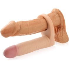 XSARA Strap-on anální dildo navlékané na penis dvojitá penetrace – 76996552