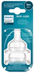 Philips Avent Dudlík na láhev Anti-colic pomalý průtok 1m+, 2 ks