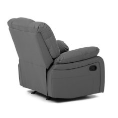 Autronic Relaxační křeslo TV a relaxační křeslo, manuální polohování, potah tmavě šedá ekokůže (TV-4075 GREY)