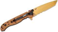 CRKT CR-M16-10DZ M16-10DZ Desert Tan Veff Serrations kapesní nůž 8 cm, pouštní celohnědá, GRN