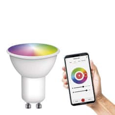 Emos Chytrá LED žárovka GoSmart MR16 / GU10 / 4,8 W (35 W) / 400 lm / RGB / stmívatelná / WiFi