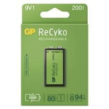 GP Nabíjecí baterie ReCyko - článek,9V,200mAh,1ks