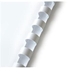 Q-Connect Plastové hřbety, 6 mm, bílé, 100 ks
