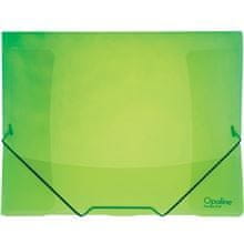 Karton P+P Desky s chlopněmi Opaline a gumičkou A4 zelené