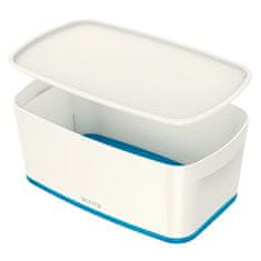 Leitz Úložná krabice s víkem MyBox, S bílá/modrá