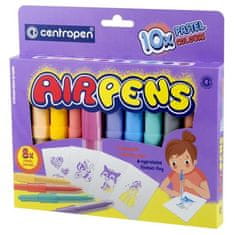 Centropen Foukací fixy AIR PENS - pastelové, 10 ks