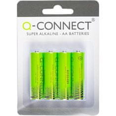 Q-Connect Alkalické baterie - 1,5V,LR6,typ AA,4 ks