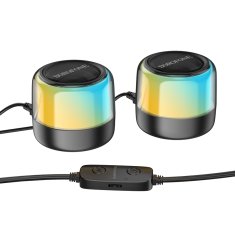 Borofone Reproduktor BP12 Bluetooth Colorful stereo 2v1 (2 ks)