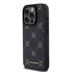 Karl Lagerfeld  PU Karl Heads Pattern Magsafe Zadní Kryt pro iPhone 15 Pro Max Black