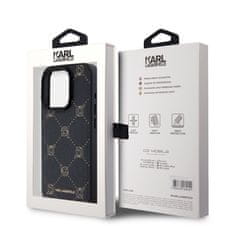 Karl Lagerfeld  PU Karl Heads Pattern Magsafe Zadní Kryt pro iPhone 15 Pro Max Black