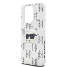 Karl Lagerfeld  IML Electroplated Karl Head Zadní Kryt pro iPhone 15 Pro Max Transparent
