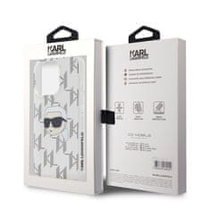 Karl Lagerfeld  IML Electroplated Karl Head Zadní Kryt pro iPhone 15 Pro Max Transparent