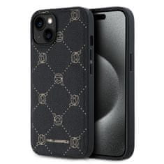 Karl Lagerfeld  PU Karl Heads Pattern Magsafe Zadní Kryt pro iPhone 14 Black