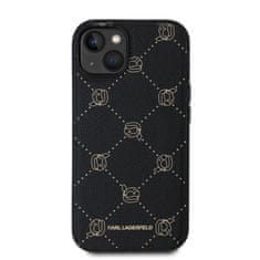 Karl Lagerfeld  PU Karl Heads Pattern Magsafe Zadní Kryt pro iPhone 14 Black