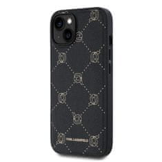 Karl Lagerfeld  PU Karl Heads Pattern Magsafe Zadní Kryt pro iPhone 14 Black