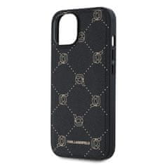 Karl Lagerfeld  PU Karl Heads Pattern Magsafe Zadní Kryt pro iPhone 14 Black