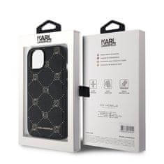 Karl Lagerfeld  PU Karl Heads Pattern Magsafe Zadní Kryt pro iPhone 14 Black